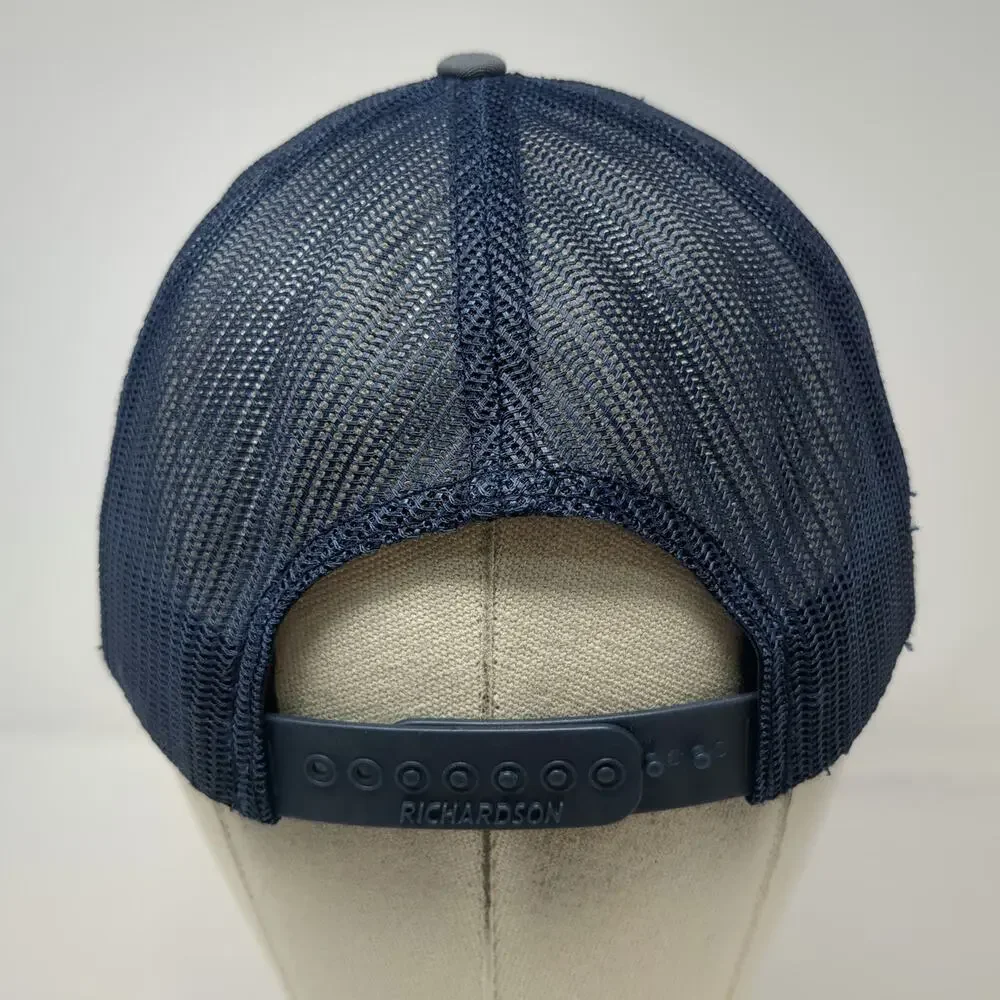 Richardson Trucker Hat Blue One Size ZND Temporary Fence Solutions Mesh Patch